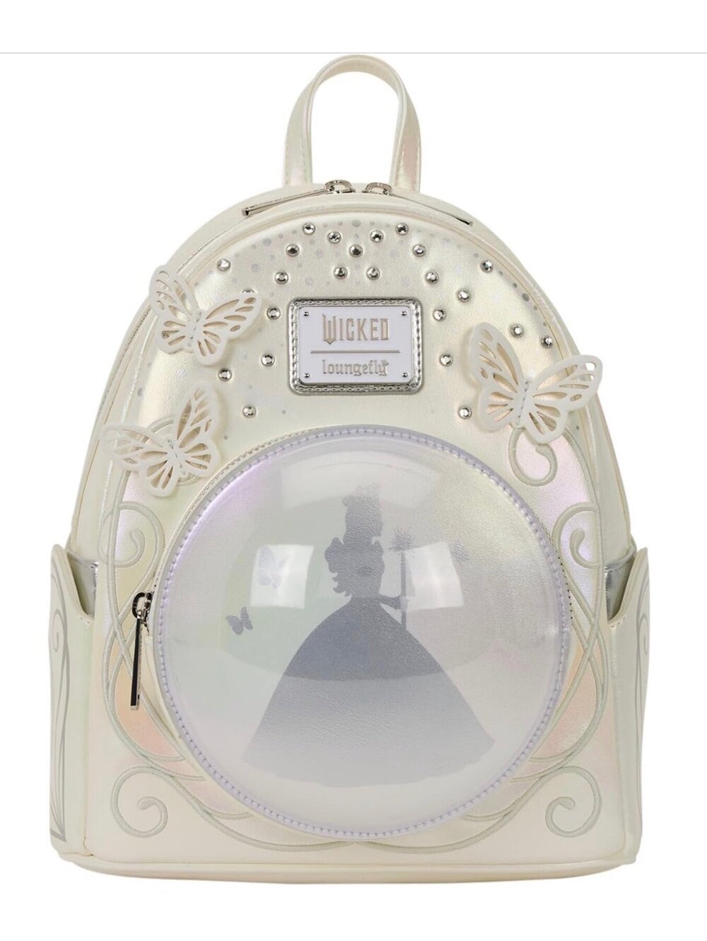 Loungefly Universal Wicked: For Good Butterfly Snow Globe Mini Backack